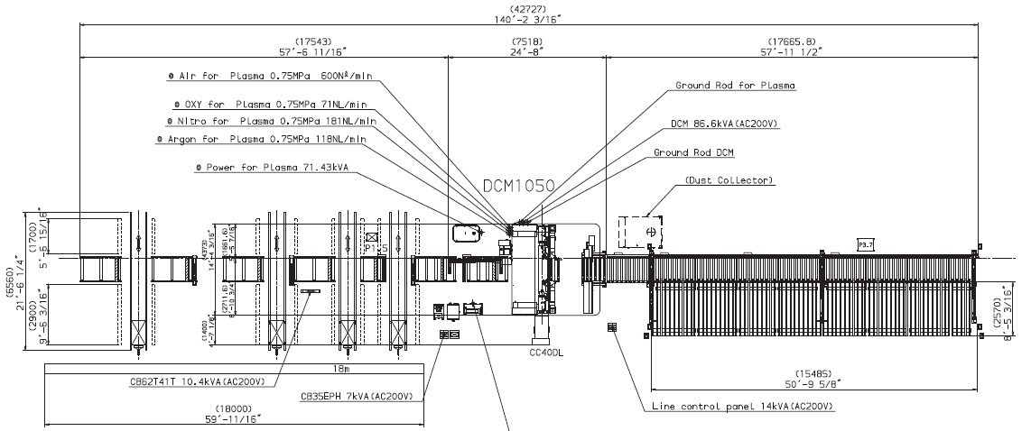 2021 DAITO DCM 1000 Beam / Drill Lines | Blackout Equipment, LLC